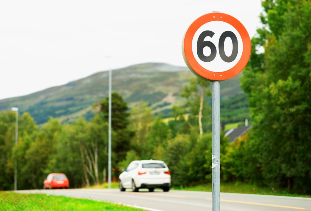 60km/h speed limit road sign.