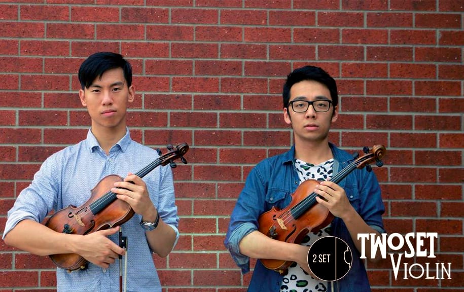 Around the clock busking with two violins RNZ
