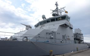 Front of the HMNZS Otago.