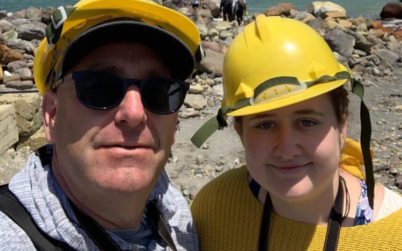 Geoff Hopkins and Lillani Hopkins helped rescue injured tourists from the Whakaari/White Island eruption. Picture taken before the eruption.