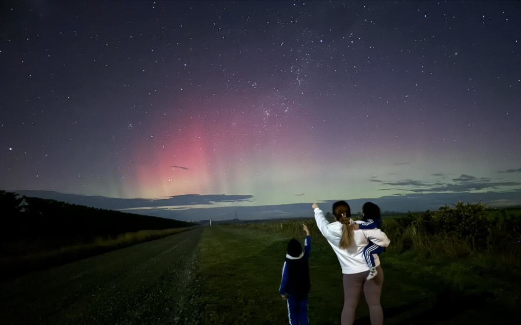 Belle captured the Southern Lights from Springston, south of Christchurch shortly before 3am on 29 June, 2024.