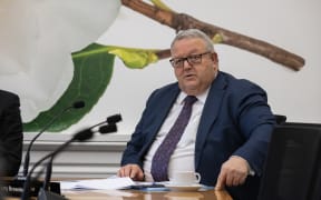 National Party MP Gerry Brownlee in Select Committee