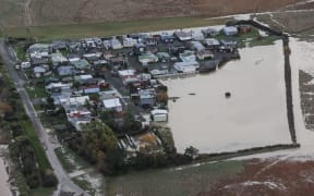 Flooding at Selwyn Huts, Canterbury.