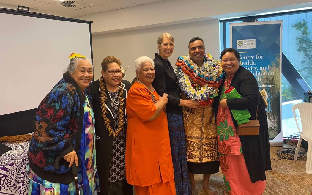 Family from left to right - Faletua ia Rosetta-Stone Iupeli, Tofilau Nina Kirifi-Alai, Lemalu Talia'ina Sefo, Deborah Sanerivi, me, Dr Fuapepe Rimoni. November 2024