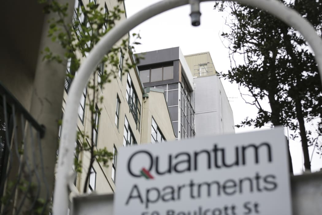 Armed police arrest a man in relation to a knife attack in a Wellington apartment. The man is believed to be the partner of a woman living in the apartment who broke in and attacked her.