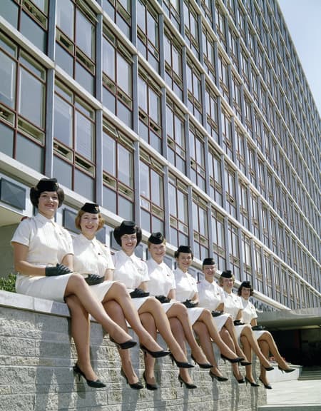 Air NZ flight attendants in 1959.