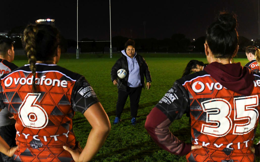 Warriors' coach Luisa Avaiki at training session