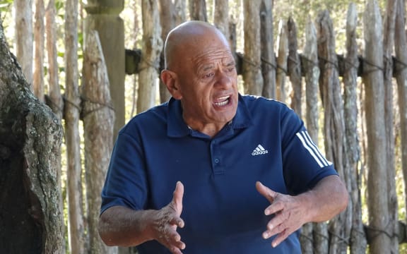 Ngāti Hine leader Waihoroi "Wassi" Shortland speaks at Ruapekapeka Pā.