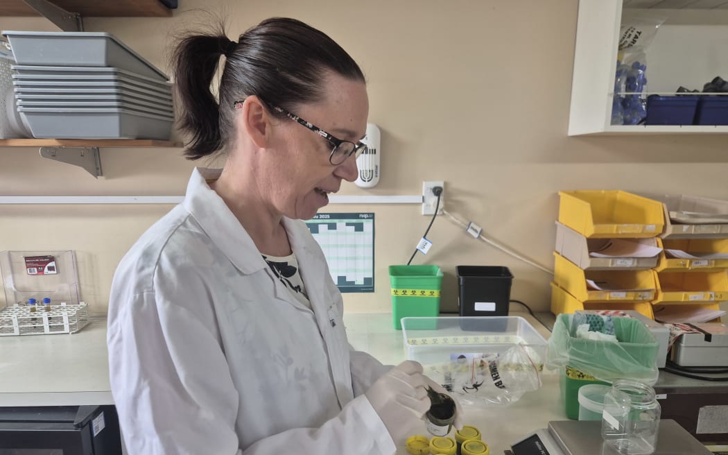 Awanui parasitologist Sarah Riddy.
