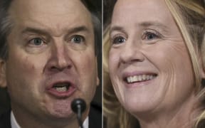 Dr. Christine Blasey Ford and Brett Kavanagh.