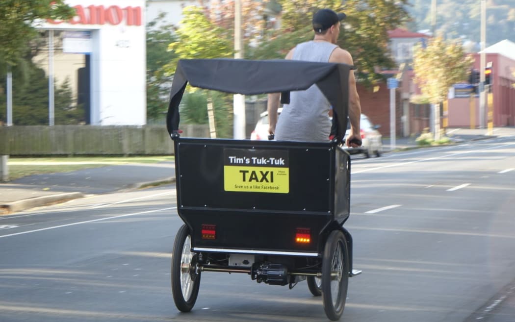 Tim Rogers, owner of Tim’s Tuk-Tuk taxi service.