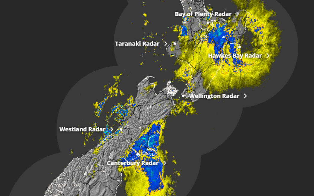 MetService rain radar