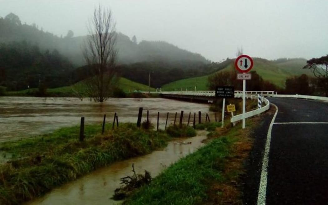Flooding in Hikuai.