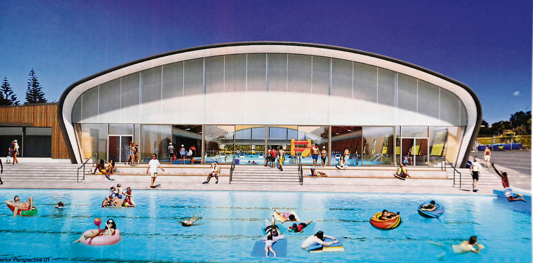 Plans for the new pool complex.