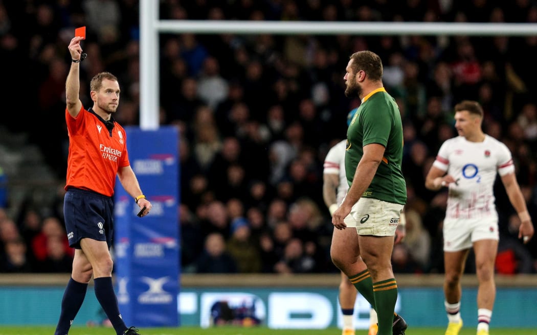2022 Autumn Nations Series, Twickenham Stadium, London, England 26/11/2022  
England vs South Africa   
Referee Angus Gardner 
Mandatory Credit ©INPHO/Andrew Fosker