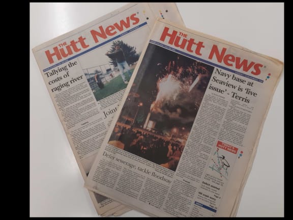 A couple of copies of Hutt News from 1998