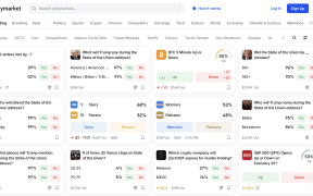 Polymarket offers option on a wide variety of events.