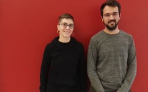 Eulalia Corbella, left, and Oriol Corbella