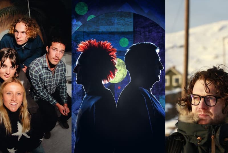 Images of There’s A Tuesday, Pitch Black and Zach Condon of Beirut