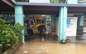 The clean up after flooding in Whangarei on 18 July.