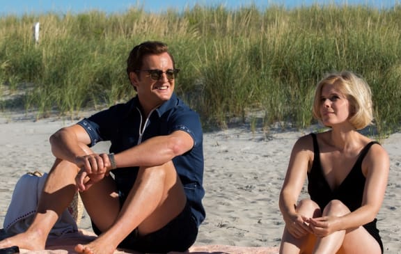 Jason Clarke as Ted Kennedy and 
Kate Mara as Mary Jo Kopechne in Chappaquiddick.