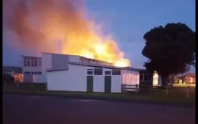 fire at taranaki school
