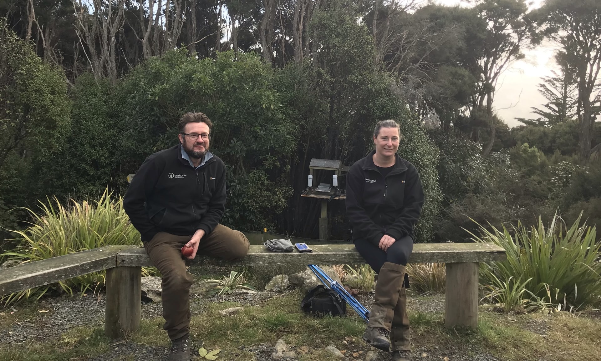 Elton Smith & Kelly Gough of Orokonui Ecosanctuary