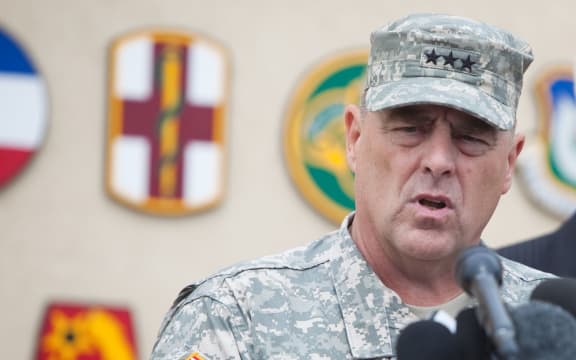 General Mark Milley at Fort Hood, Texas.