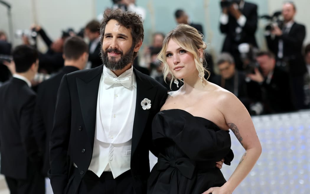 NEW YORK, NEW YORK - MAY 01: (L-R) Josh Groban and Natalie McQueen attend The 2023 Met Gala Celebrating "Karl Lagerfeld: A Line Of Beauty" at The Metropolitan Museum of Art on May 01, 2023 in New York City. (Photo by Mike Coppola/Getty Images)