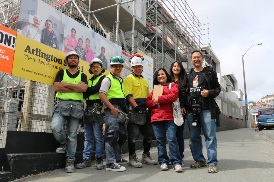 Oversees Filipino Workers (OFW) with Meia Lopez, daughter Kathy and Jojo Espinas