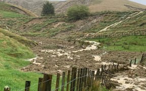 The fences at Pāmu's Edenham farm has been damaged by Cyclone Gabrielle.