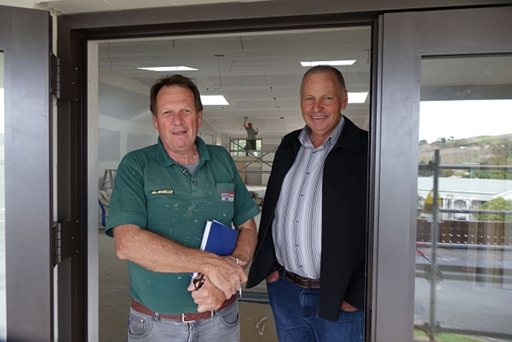 Robert Lourie (left) and Brian Mason at Wellsford RSA.