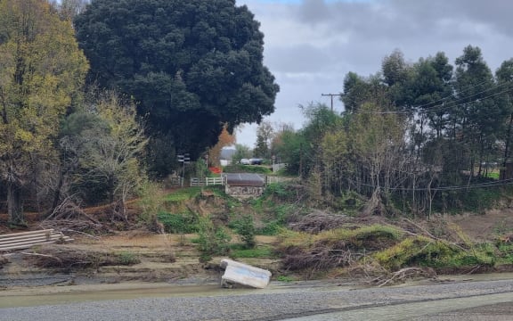 Puketapu bridge in Hawke's Bay - swept away in Cyclone Gabrielle