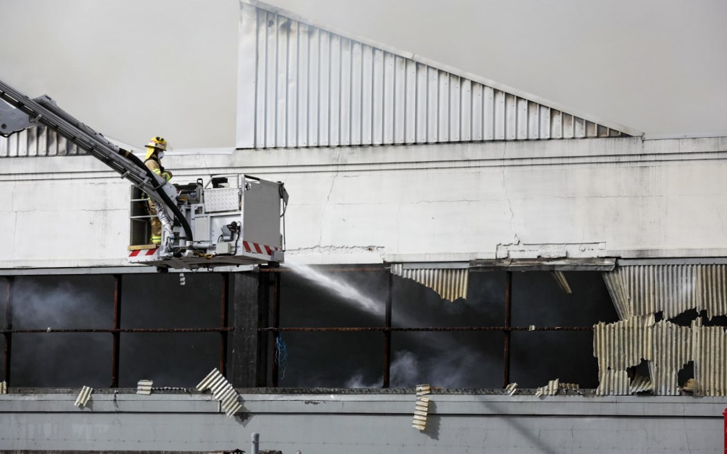 Sydenham workshop fire 26 September.