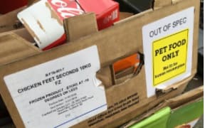 A woman in Invercargill became concerned on Monday when she discovered a box in a restaurant's recycling labelled "not fit for human consumption".