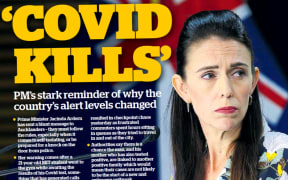 The New Zealand herald front page last Monday.