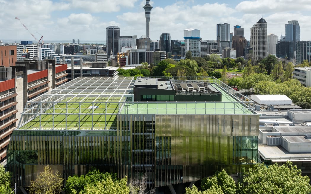 Hiwa includes a rooftop multi-sport turf.