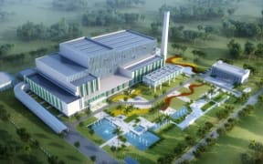 An artist's concept  for a waste-to-energy plant proposed to be built at Waimate by South Island Resource Recovery Limited.
