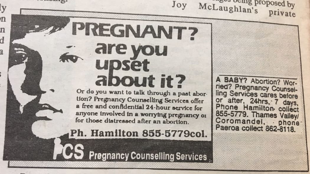 The Advertising Standards Authority deemed this 1990s Pregnancy Counselling Services ad misleading.