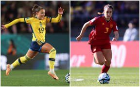 Montage of Sweden and Spain from their respective quarter final games in the FIFA Women's World Cup.