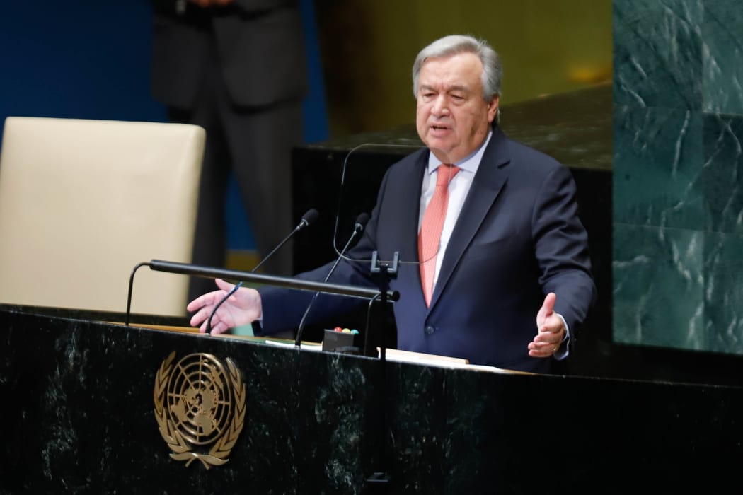 Antonio Guterres Secretary-General of the United Nations at the opening of the 73rd Session of the UN General Assembly at the United Nations headquarters in New York on Tuesday,
