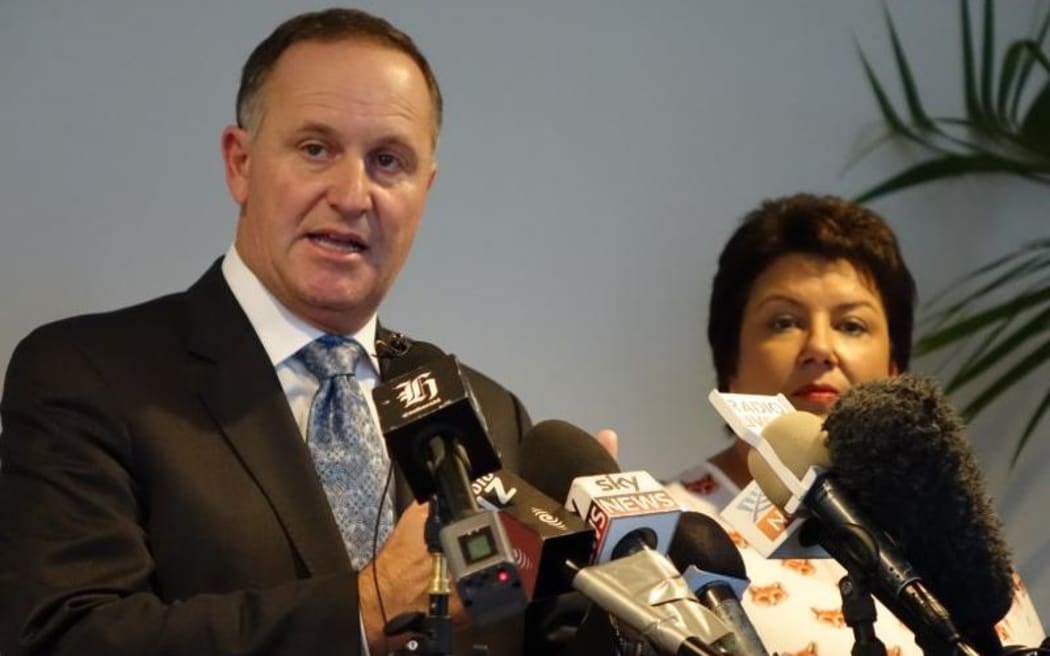 John Key and Paula Bennett following the Prime Minister's state of the nation address.