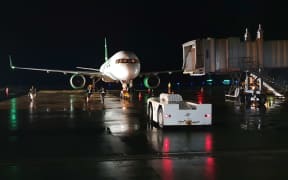 Asia Pacific Airlines Air Cargo arrives on Palau on the morning of 2 January, carrying a shipment of Moderna Covid-19 vaccines