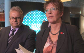 Lower Hutt Mayor Ray Wallace and Wellington Mayor Celia Wade Brown