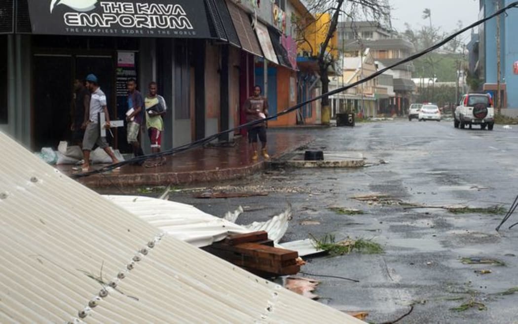 Vanuatu's capital Port Vila following Cyclone Pam.