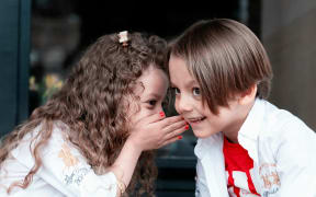 Kids talking