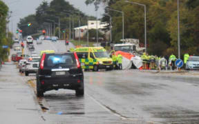 The crash happened in a 50kmh zone near an entrance to Queens Park.