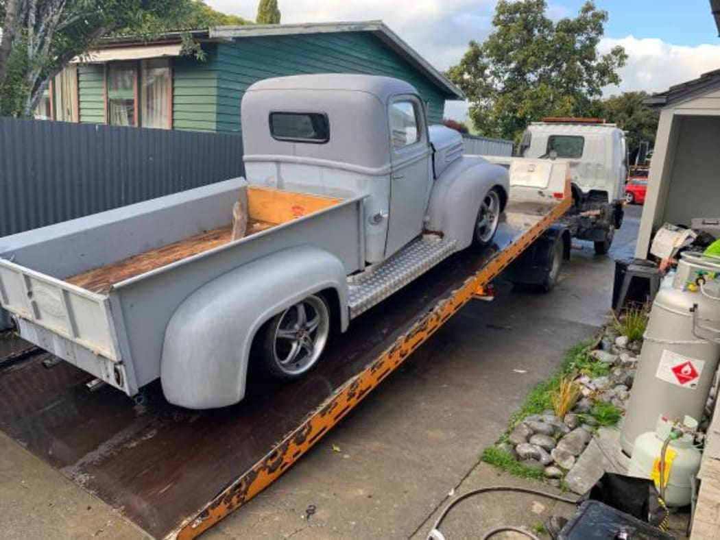 One of the vehicles seized in today's bust.