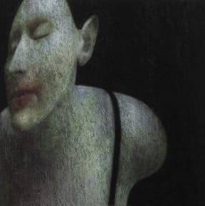 Artwork by Viky Garden from the series 'Porous Bodies', a "suite of unique monotypes that examines the challenges of permanence and change faced by women as they transition through menopause."