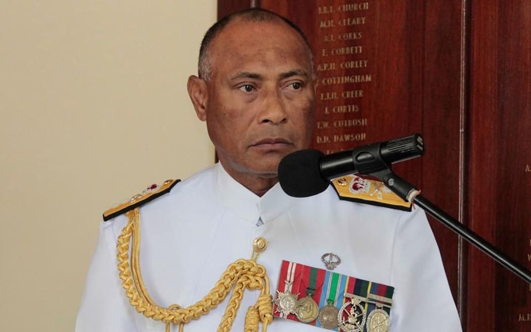 The commander of Fiji's military, Viliame Naupoto.